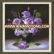 Handmade Purple Flower Pattern Embroidery Diamond Painting DIY 3D Kit Cross Stitch